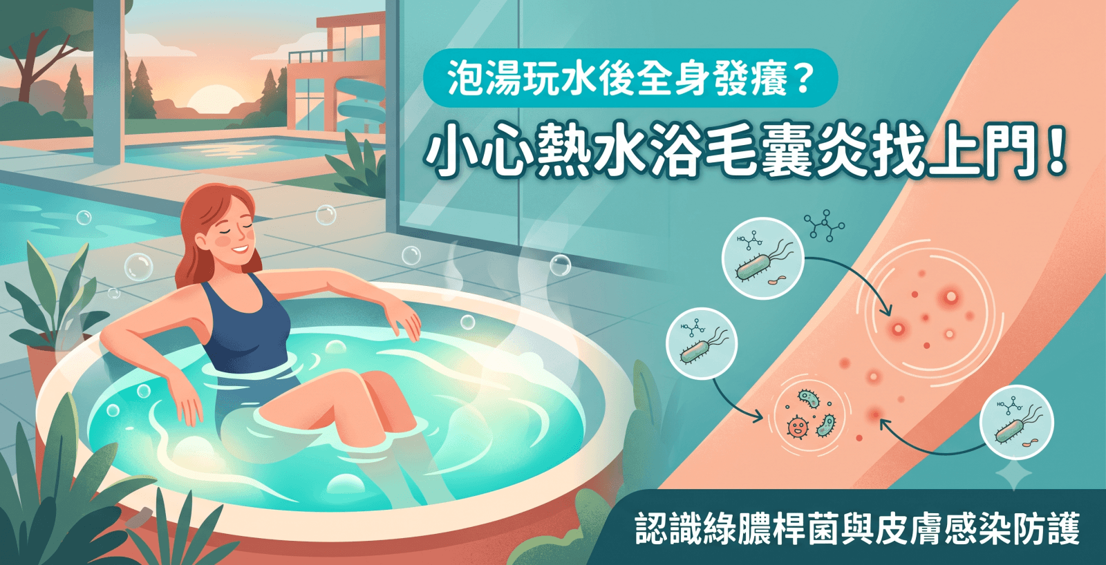 泡湯、游泳後全身發癢？小心「熱水浴毛囊炎」找上門！